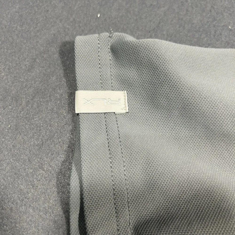 Ralph Lauren RLX Polo Shirt Mens XL Gray Logo Performance Golf‎ Stretch Wicking